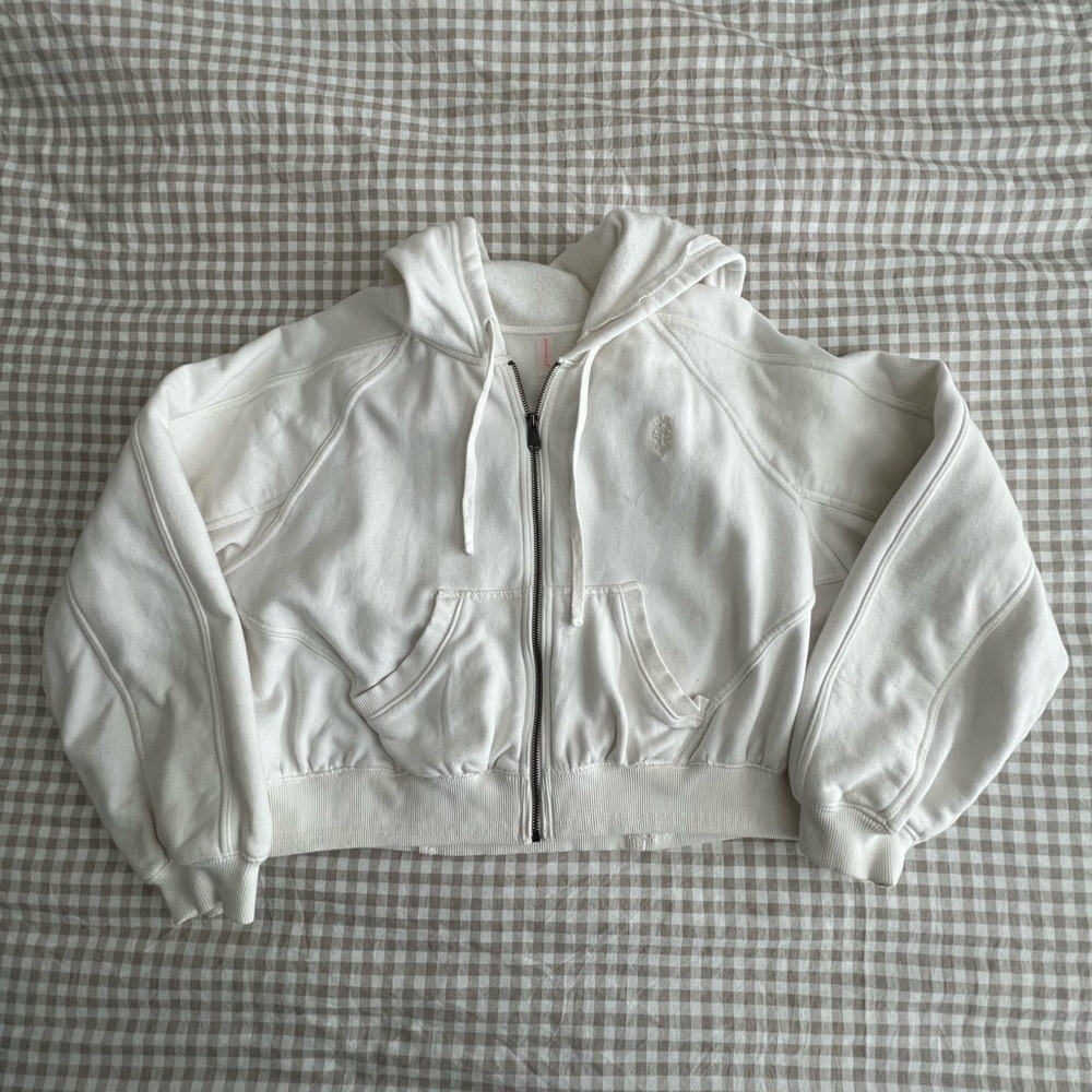 Free People Side Line Zip Up Hoodie